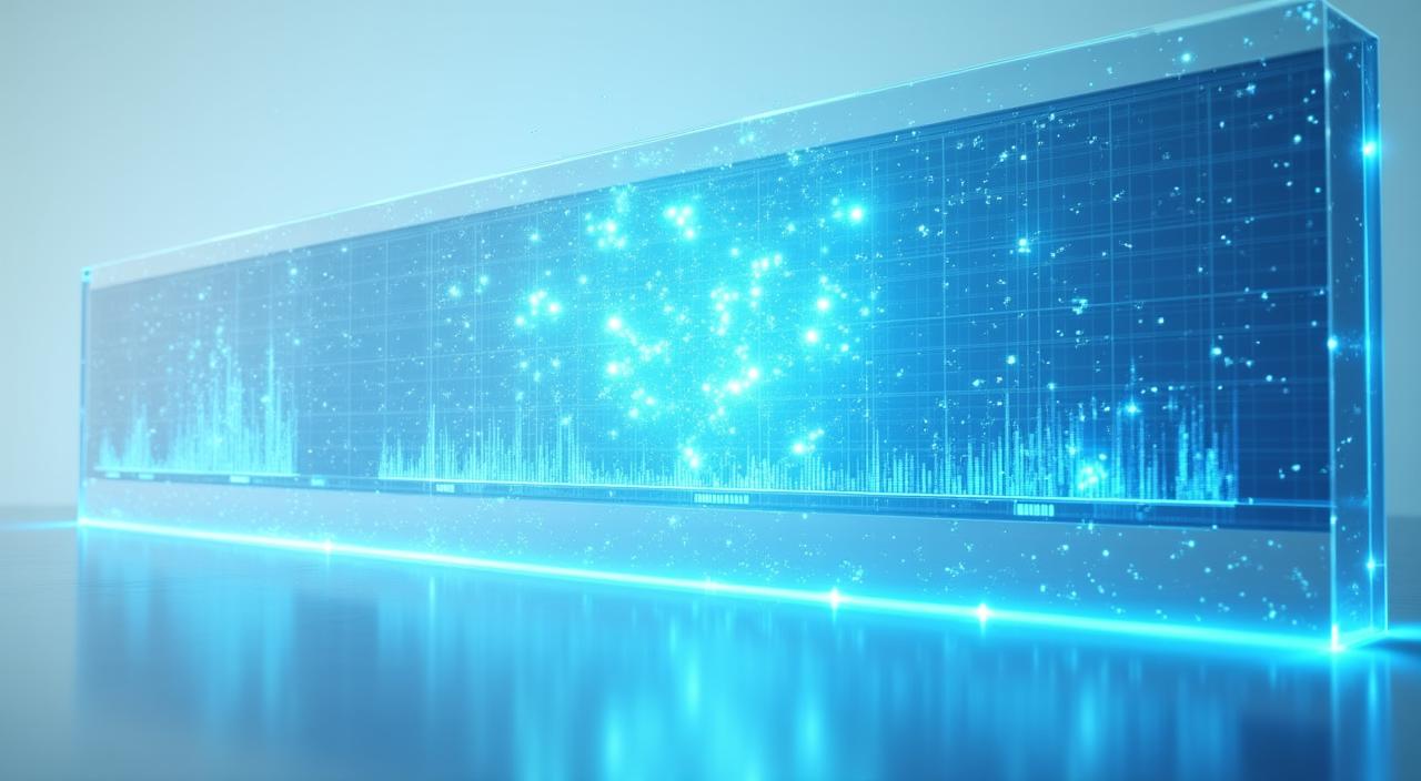 Advanced AI data visualization dashboard showing market trends and predictive graphs